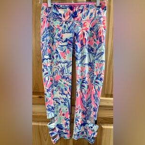 Lilly Pulitzer Luxletic Cropped Vibrant Cut Out Ankle Activewear Athleisure Sz S
